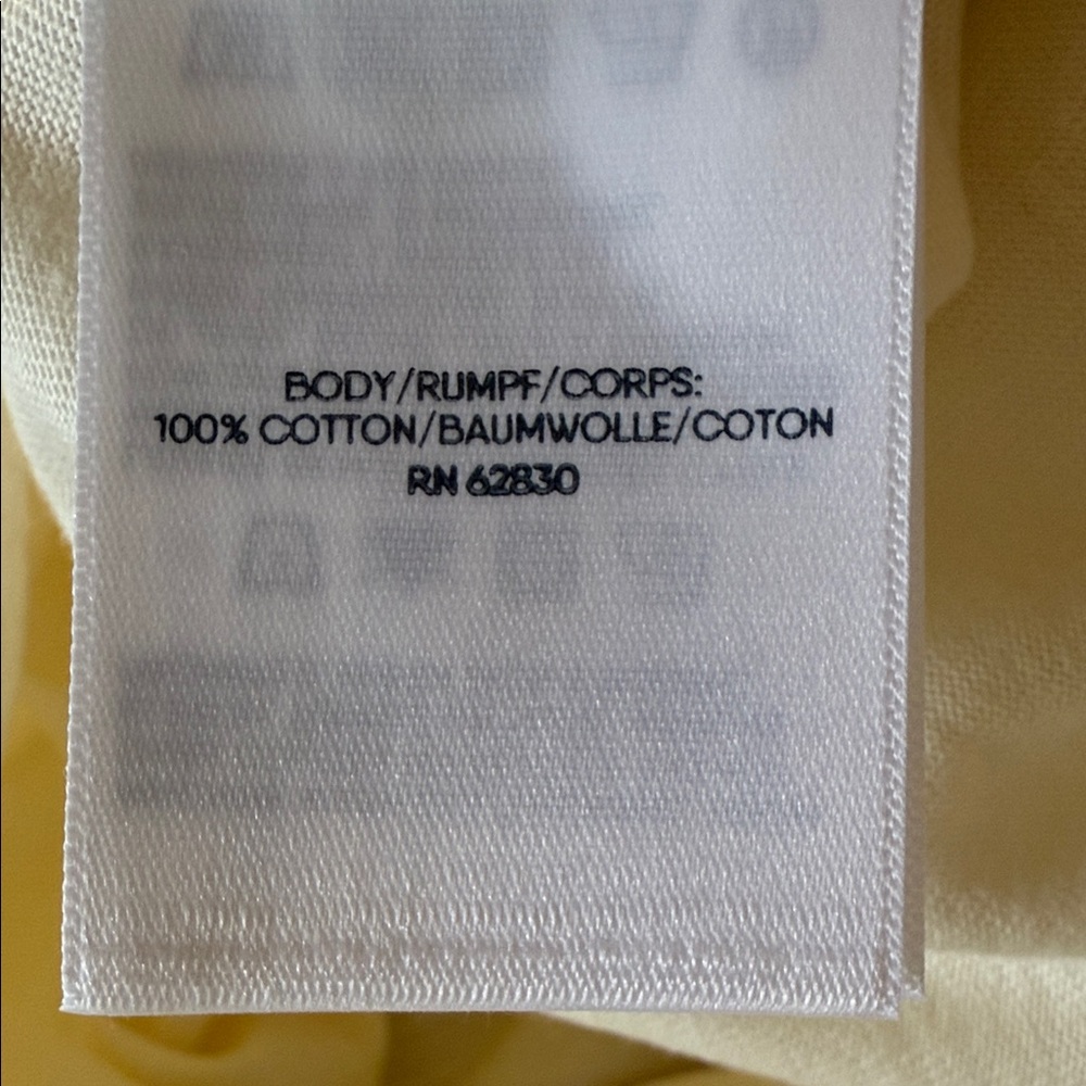 NWT Wm’s Lands' End L Cream Boxy Short Sleeve Tee Soft Fabric - Picture 3 of 3